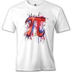 T-Shirt Matematik - Pi 18 Beyaz Erkek Tshirt - XXXL