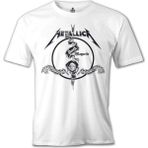 T-Shirt Metallica - Death Magnetic Beyaz Erkek Tshirt - XXXL