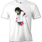 T-Shirt Michael Jackson Beyaz Erkek Tshirt - 2XL