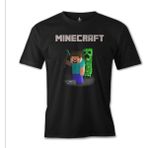 T-Shirt Minecraft - 7 Siyah Erkek Tshirt