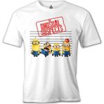 T-Shirt Minions - The Unusual Suspects Beyaz Erkek Tshirt