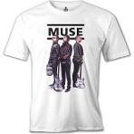 T-Shirt Muse - Grup Beyaz Erkek Tshirt - XL
