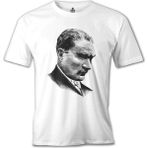 T-Shirt Mustafa Kemal Atatürk Beyaz Erkek Tshirt - XL