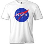 T-Shirt Nasa Beyaz Erkek Tshirt - 2XL