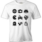 T-Shirt Oyun Logo - 90's Beyaz Erkek Tshirt