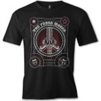 T-Shirt Peace And War Siyah Erkek Tshirt - M