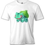 T-Shirt Pokemon - Bulbasaur Beyaz Erkek Tshirt