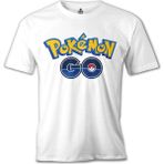 T-Shirt Pokemon Go - Logo Beyaz Erkek Tshirt