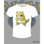 T-Shirt Pokemon - Sandshrew Beyaz Erkek Tshirt