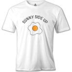 T-Shirt Sunny Side Up - Egg Only Beyaz Erkek Tshirt - XL