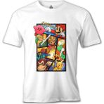 T-Shirt Super Mario - Smaash Beyaz Erkek Tshirt - XXXL