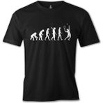 T-Shirt Tenis Player Evolution Siyah Erkek Tshirt