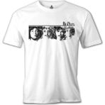 T-Shirt The Beatles 4 Beyaz Erkek Tshirt - XL