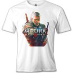 T-Shirt The Witcher - Wild Hunt Iıı Beyaz Erkek Tshirt - XXXL
