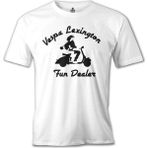 T-Shirt Vespa - Fun Dealer Beyaz Erkek Tshirt - XXXL