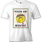 T-Shirt Yılın En Hippisi Beyaz Erkek Tshirt - 2XL