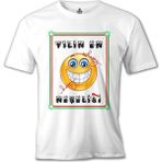 T-Shirt Yılın En Neşelisi Beyaz Erkek Tshirt - M