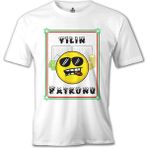 T-Shirt Yılın Patronu Beyaz Erkek Tshirt - XL
