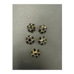 T.T POLNET BUTTON Taşlı Abiye Ceket Metal Düğme 5 li Paket 34 Boy