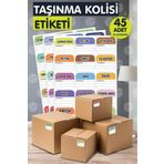 t tuğset etiket 45 Adet Yapışkanlı Taşınma Kolisi Etiketi , Depolama Ev Taşıma Ve Taşınma Malzemeleri Kategori Stick