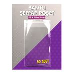 t tuğset etiket Bantlı Şeffaf Poşet (15x30+5cm) 50 Adet Parlak Jelatin Paket Hediye Poşeti -T1555