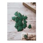 t tuğset etiket Keçeden 3 Cm Yılbaşı Çam Ağacı Süsü 25 Adet - Keçe Motif-t491