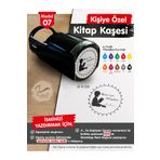 t tuğset etiket Kişiye Özel İsim Yazılı Kitap Kaşesi - İsme Özel Kitap Mühürü M7- T650