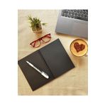 t tuğset etiket Siyah Yapraklı Defter Spiralli 14x20 90gr. 40 Sayfa Ve Beyaz Kaliteli Jel Kalem Hediyeli-t489