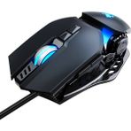 T-Wolf G530 Robocop Rgb Gaming Mouse 6400 Dpı Kablolu Oyuncu Mouse 1000Hz Siyah