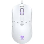 T-Wolf G550 Rgb Kablolu Gaming Mouse 7200 Dpı 6 Tuşlu Oyuncu Mouse - Beyaz - Pembe