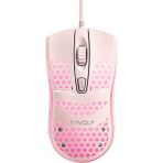 T-Wolf V15 Rgb Gaming Mouse Kablolu 4800 Dpı Petek Tasarım Işıklı Oyuncu Mouse Pembe