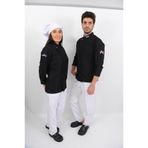 T Yaka Siyah Aşçı Ceket Siyah 3XL