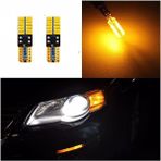 T10 LED Dipsiz W5W Canbus 24 Ledli Turuncu Park Plaka Ampul 2 Adet