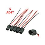 T10 Park Ampulü Duy Soket Seti 5 Adet Set T10 Duyu T10 Soketi