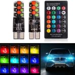 T10 Uzaktan Kumandalı Rgb Ampül - Çakar Modlu