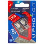 T10 W5w 6+6 Kırmızı Led