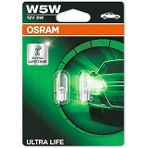T10 W5w Ultralife Plaka Park İçmekan Ampulü, 12V 2'Li Paket, Universal Uzun Ömürlü Sarı Renk