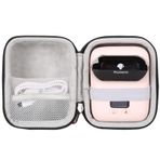 T2BTHRS Phomemo M110, M110S, M02, M02S İçin Sert EVA Saklama Kutusu - Taşınabilir Mini Bluetooth Termal Etiket Yazıcısı