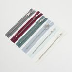 T/4 Metal Gümüş Renkli 6 /lı Çantalık/cüzdan Fermuarı - 15 cm