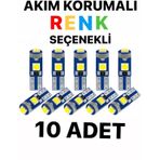 T5 Led Oto Kilometre Kadran Ambians Aydınlatma Ampulü 10 Adet