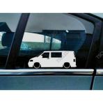 T5 Transporter kombi van Kapı Kelebek Cam Oto Sticker 17 CM 2 Adet