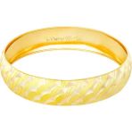 T51 Tuğrul Altın 15 Gr(Gram) 15 mm 22 Ayar Işçiliksiz Şarnelli Bilezik TB0015-103 - 4,4