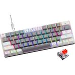 T60 Mekanik Oyuncu Klavyesi Red Switch Rgb LED Işıklı Kablolu Gaming Klavye - standart