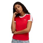 T7 Kadın Kırmızı Günlük Stil T-Shirt 63212911