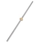 T8 Threaded Rod Lead Screw, Trapezoidal Lead Screw Stepper Motor+Anti-Backlash Nut 8MM Thread 8mm For 3D Printer(350MM)