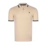 T8594 DEWBERRY ERKEK T-SHIRT-KOYU BEJ