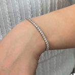 T8765 Gümüş Su Yolu Asansörlü Kadın Bileklik