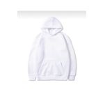 TA COLLECTİON Unisex Beyaz Slim Fit Iç Komple Şardonlu Kapüşonlu Sweatshirt SWT102