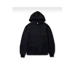 TA COLLECTİON Unisex Siyah Slim Fit Iç Komple Şardonlu Kapüşonlu Sweatshirt SWT102