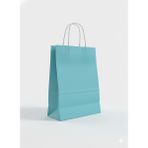 Ta-Fu Global Renkli Karton Çanta 25 Li Beyaz Sap - 18 x 8 x 24 cm
